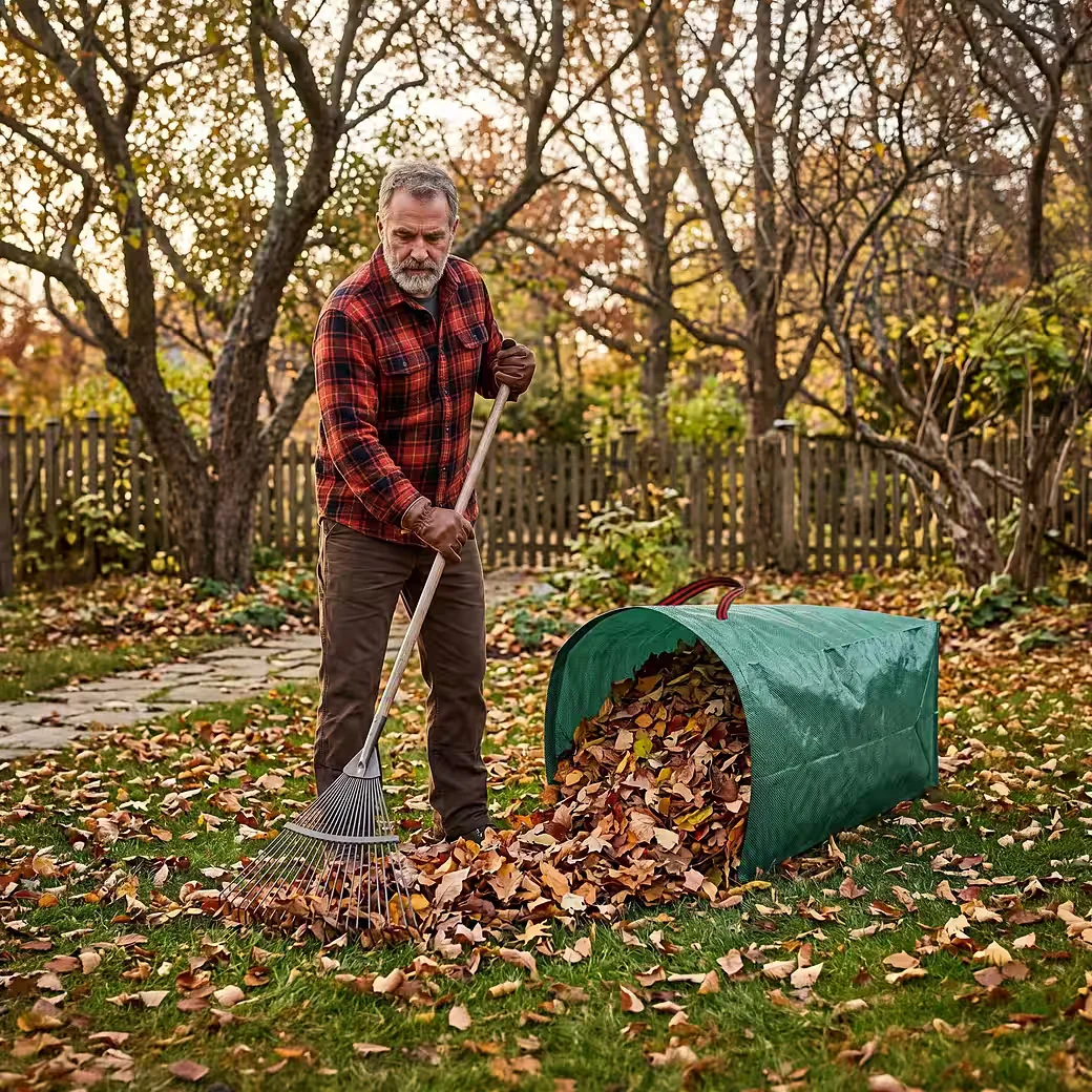SARCIA.EU Gartensack 200 L faltbar mit Tragegriffen für Laub und Gras