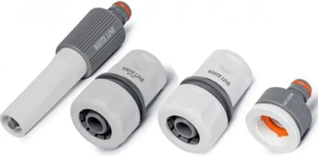 Bradas Spritzdüse-Set WHITE LINE 3/4 Zoll 4-teilig grau/weiß