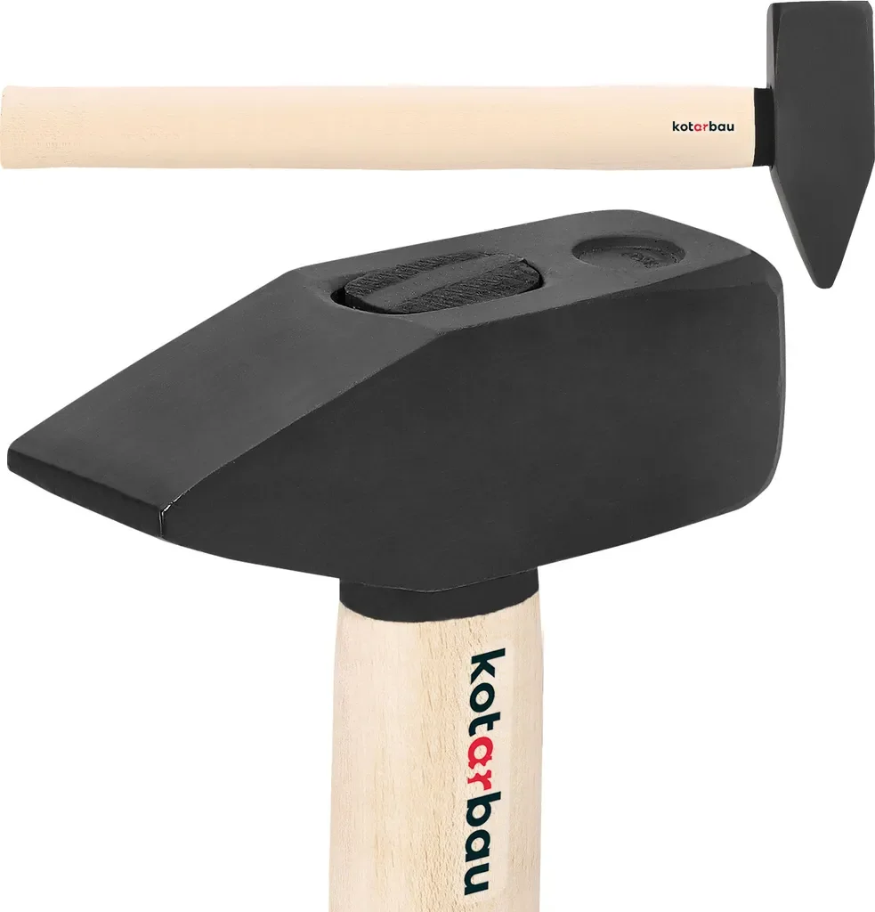 KOTARBAU Hammer 3 kg Schlosserhammer Vorschlaghammer Holzstiel 50 cm