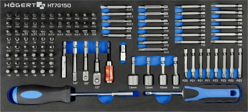 Högert Technik Schraubendreher-Bit-Set HT7G150