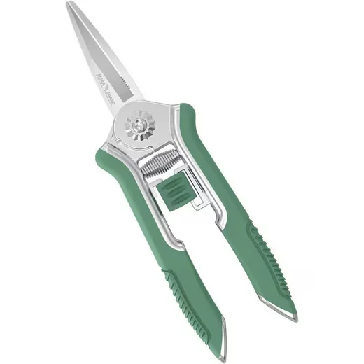 LUXUSKOLLEKTION Gartenschere 16,5 cm Pflanzenschere Rosenschere grün