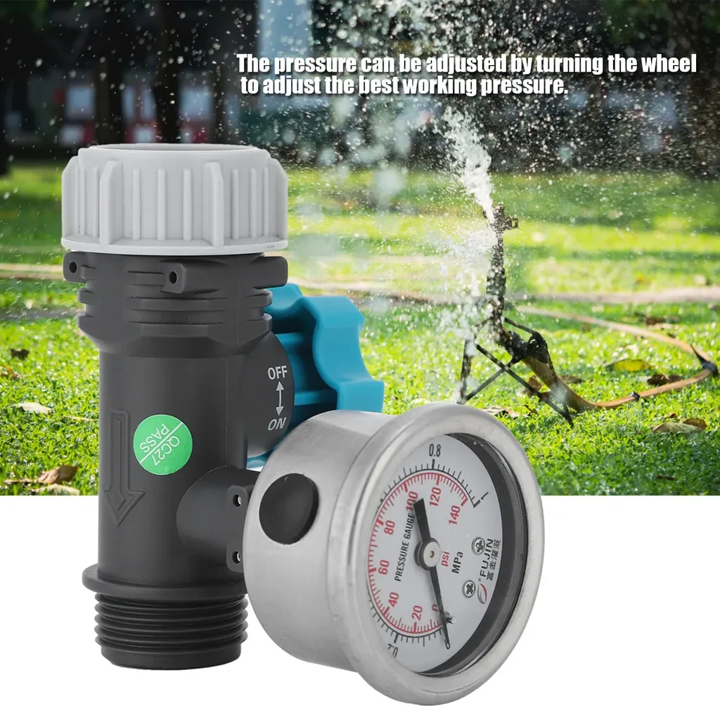 Cocosity G3/4 Wasserdruckregler mit Manometer für Gartenbewässerung