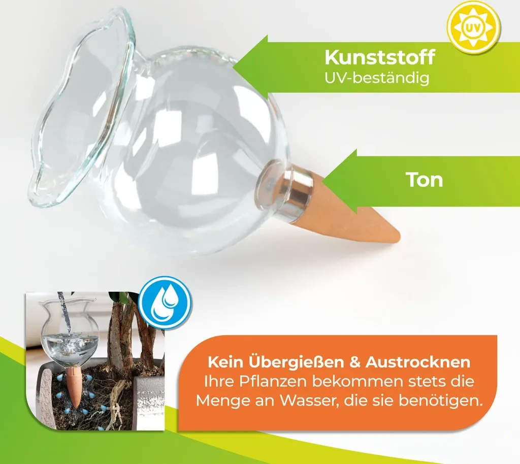 Biogreen Hydro Bloom Tonkegel Bewässerungssystem für Zimmerpflanzen