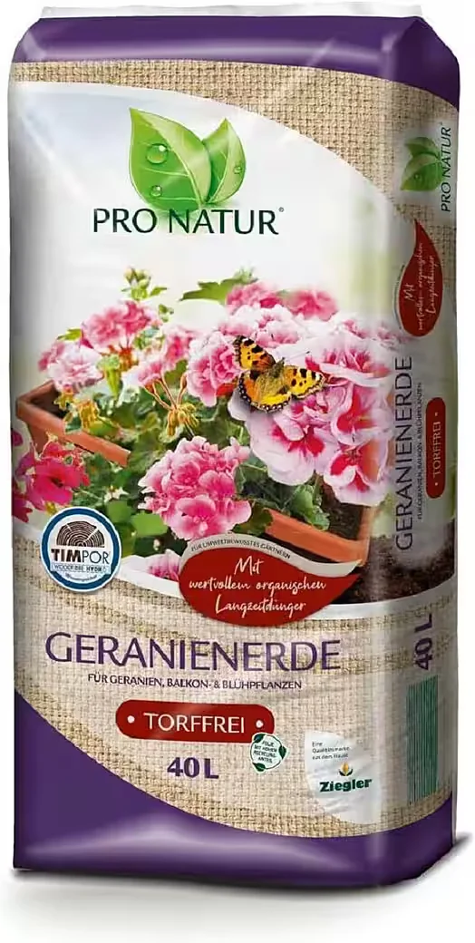 PRO NATUR Geranienerde Blumenerde 40 L