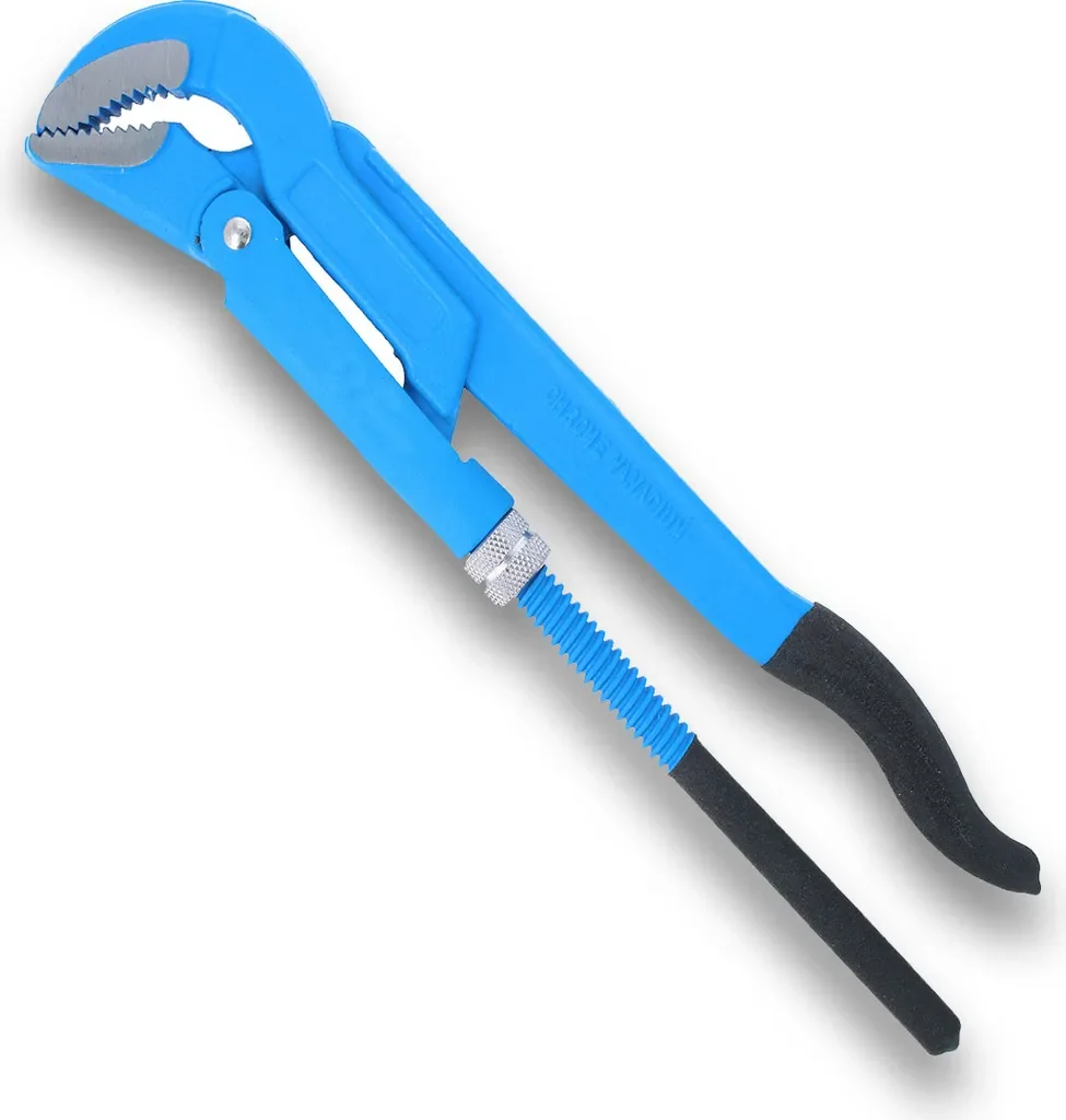 Högert Technik Rohrzange verstellbar 45 Grad 430 mm 1,5 Zoll CrV