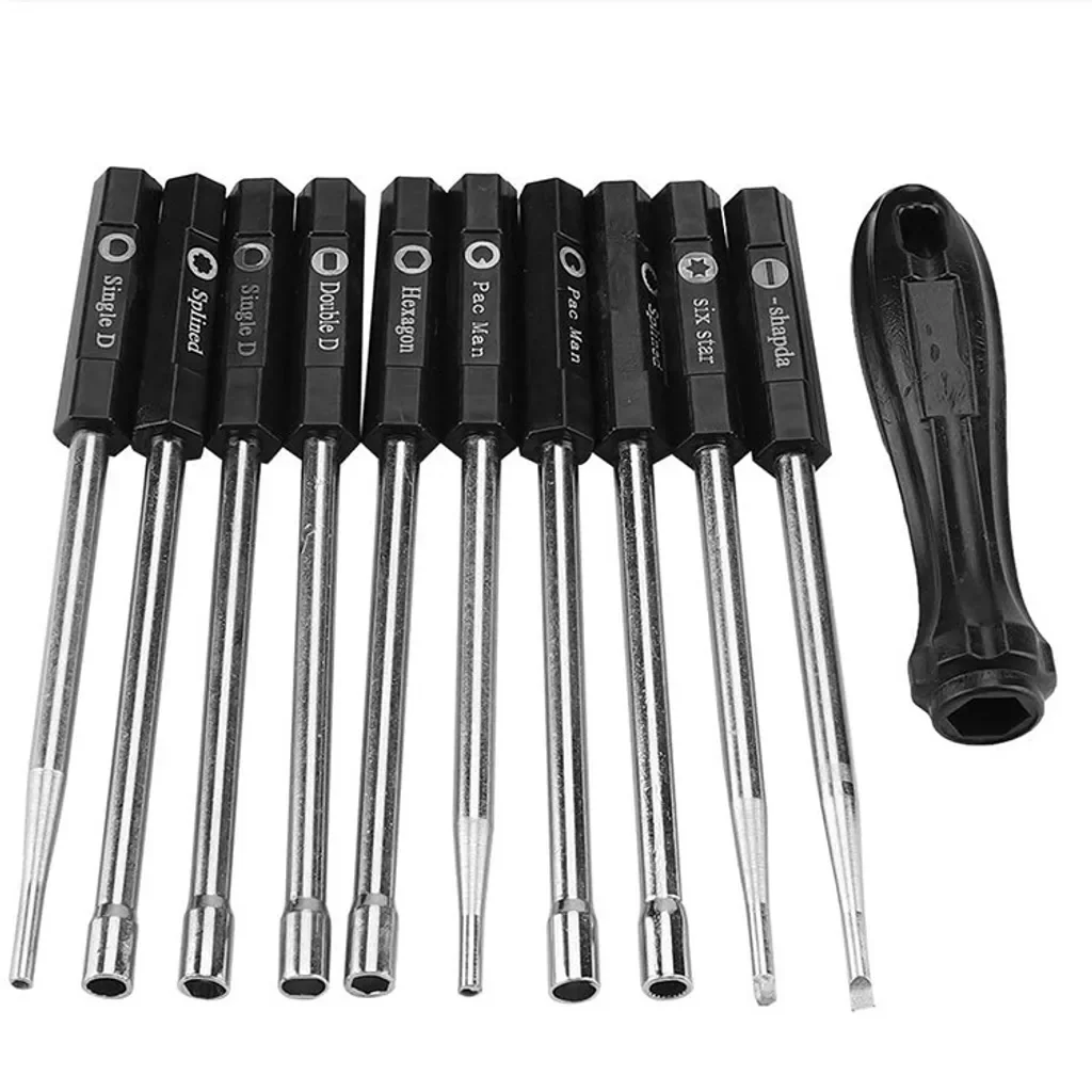 RPSTrading Vergaser Einstellschraubendreher Set 10-tlg Tasche 2-Takt