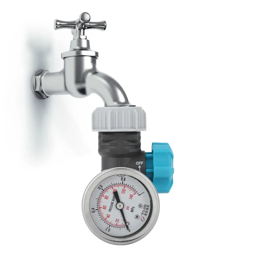 Cocosity G3/4 Wasserdruckregler mit Manometer für Gartenbewässerung