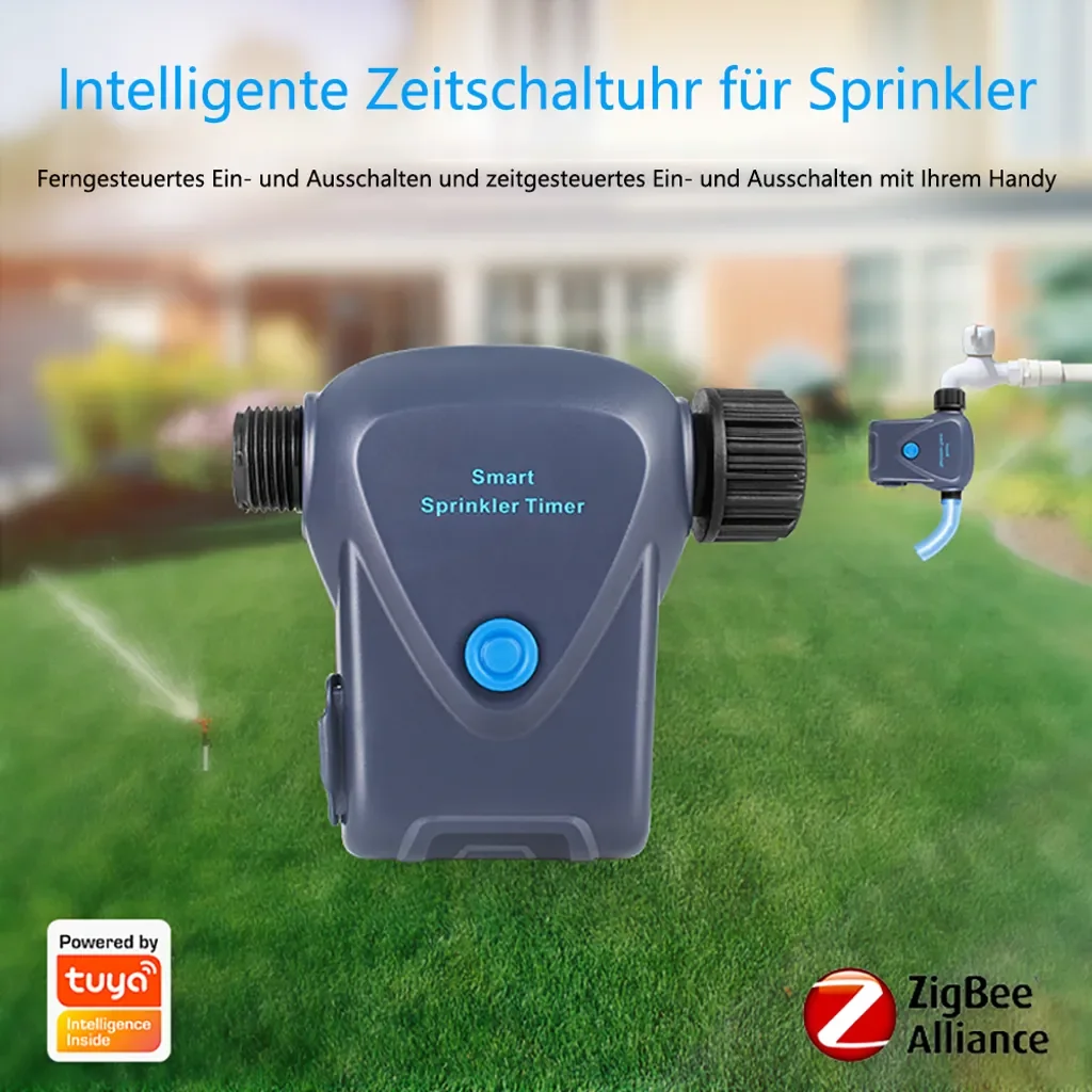 hocan Smart Bewässerungssystem mit Timer, Fernbedienung, Wasserzähler