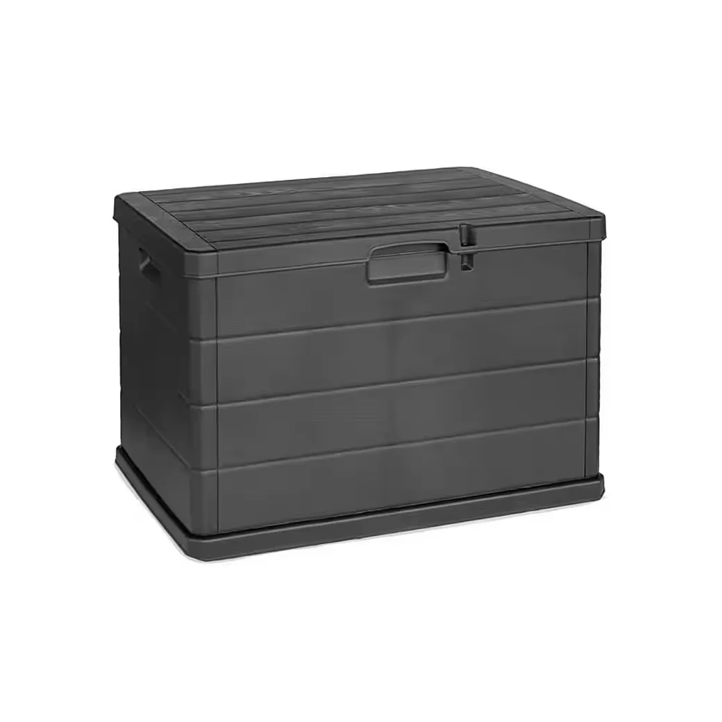 MOJAWO Auflagenbox Kissenbox Sitzbank Kunststoff Anthrazit 170 L