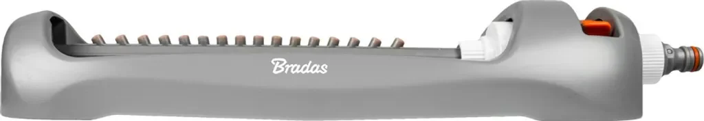 Bradas Viereckregner White Line 16 Düsen Rasensprenger grau orange