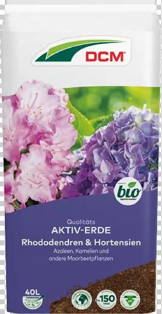 CUXIN DCM Aktiv-Erde Rhododendren & Hortensien, Blumenerde 40 l