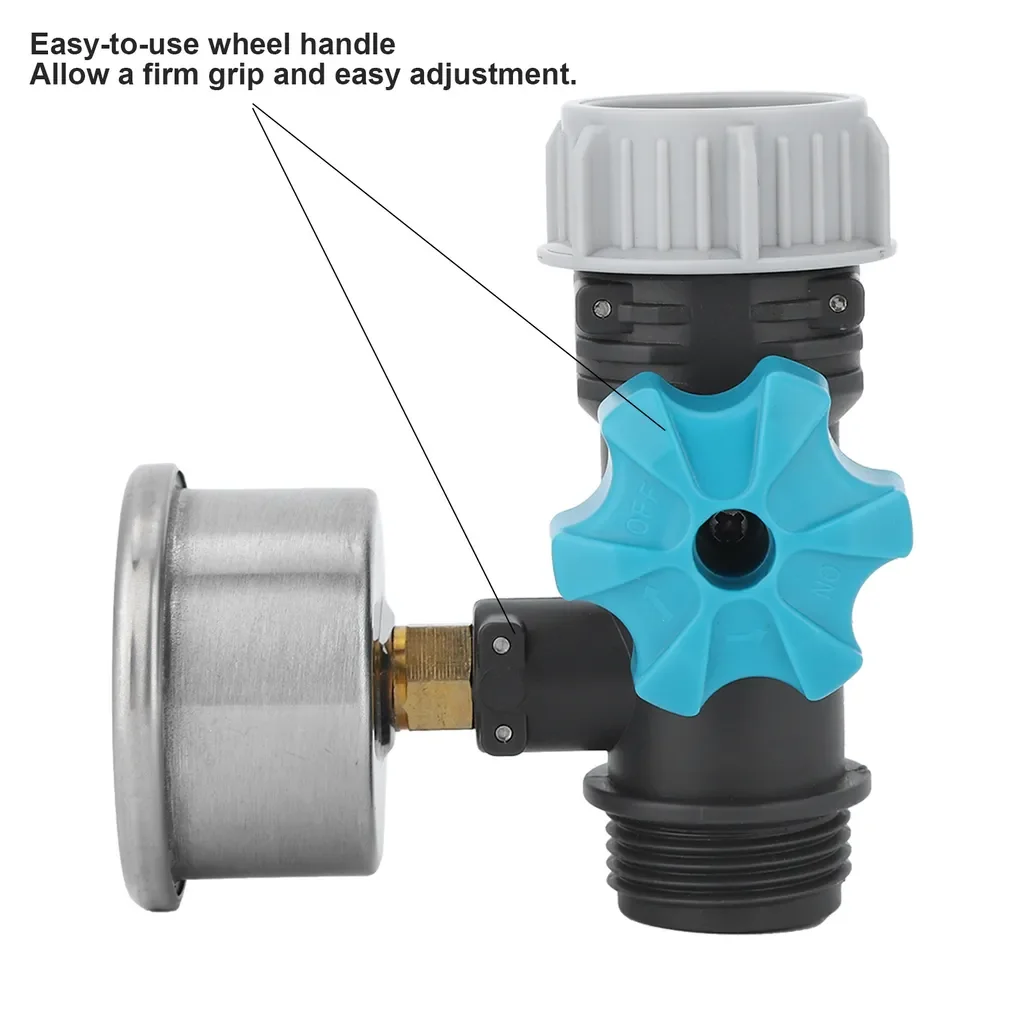 Cocosity G3/4 Wasserdruckregler mit Manometer für Gartenbewässerung