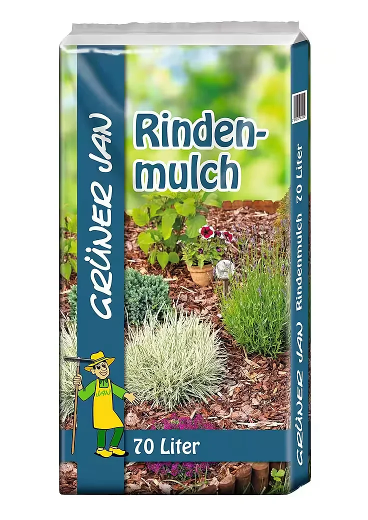 Buri Rindenmulch 70 L Hackschnitzel aus Holz für Gartenbeete