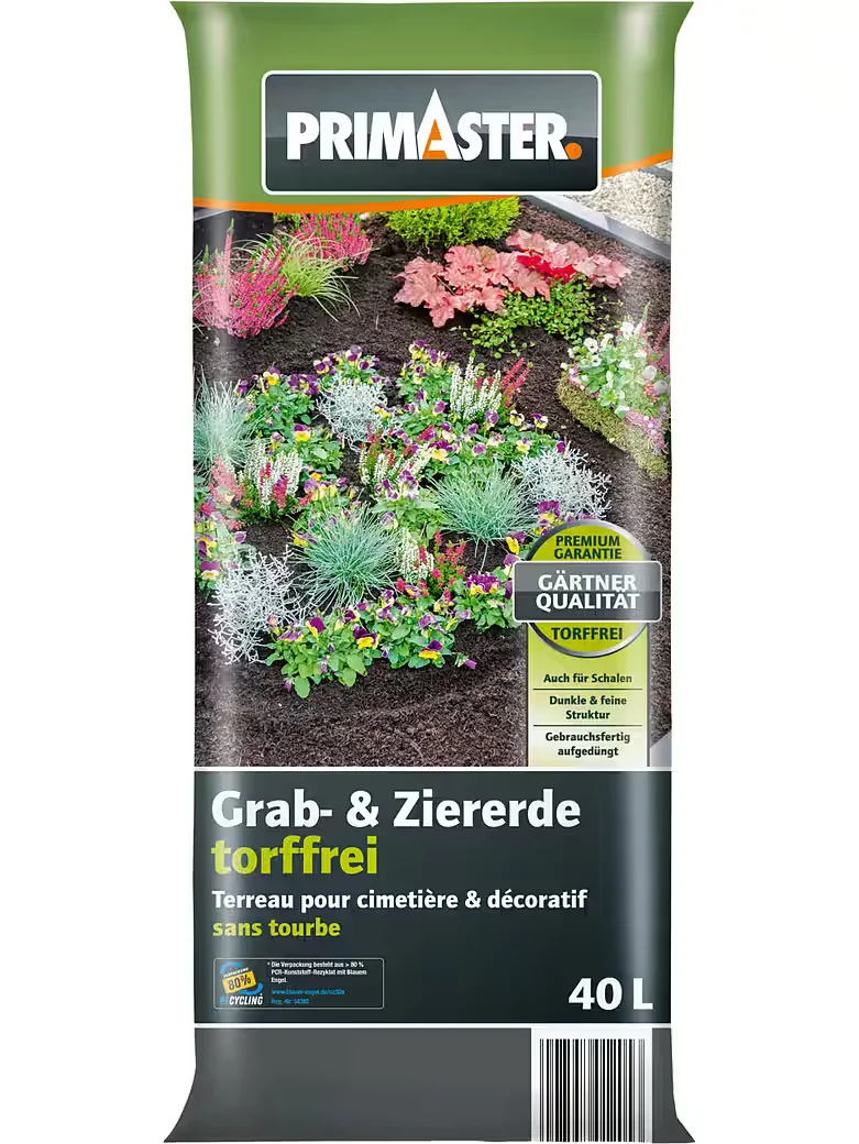 PRIMASTER Zier- und Graberde torffrei 40 L Spezialerde