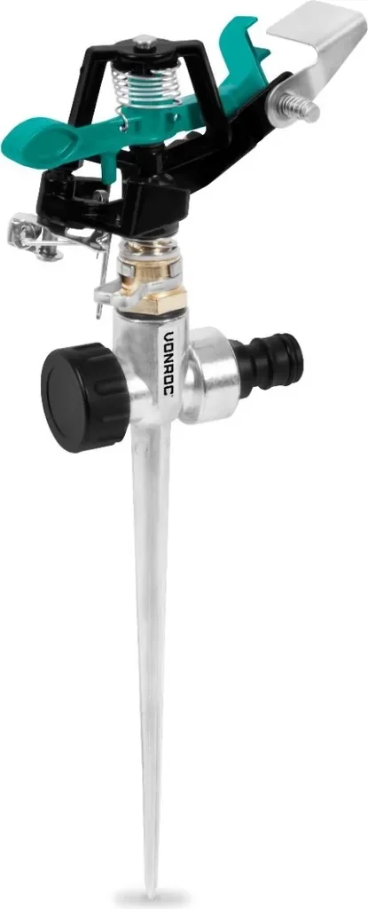 VONROC Metall Pulsierender Rasensprinkler Sektor 20 bis 360 450 m2