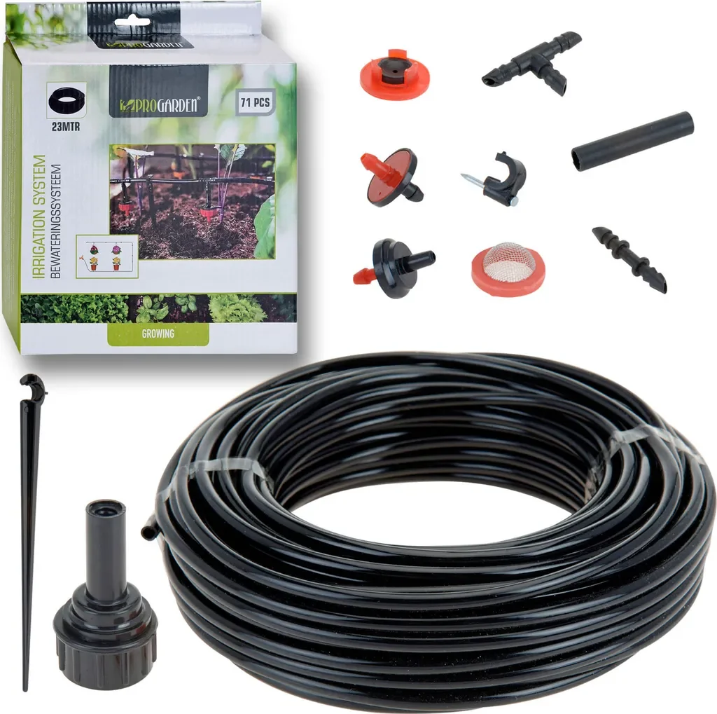 PROGARDEN Mikro-Bewässerungssystem 71-tlg. Tropfbewässerung Garten