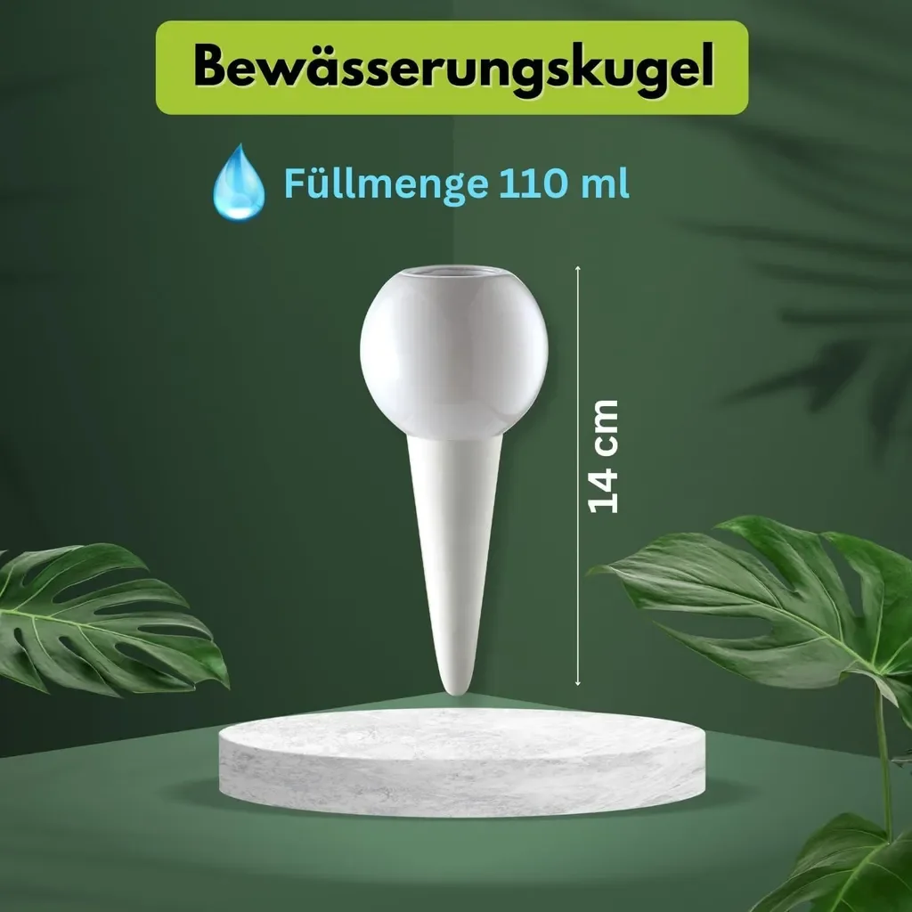 Centi 2er Set Keramik Wasserspender 110 ml für Zimmerpflanzen