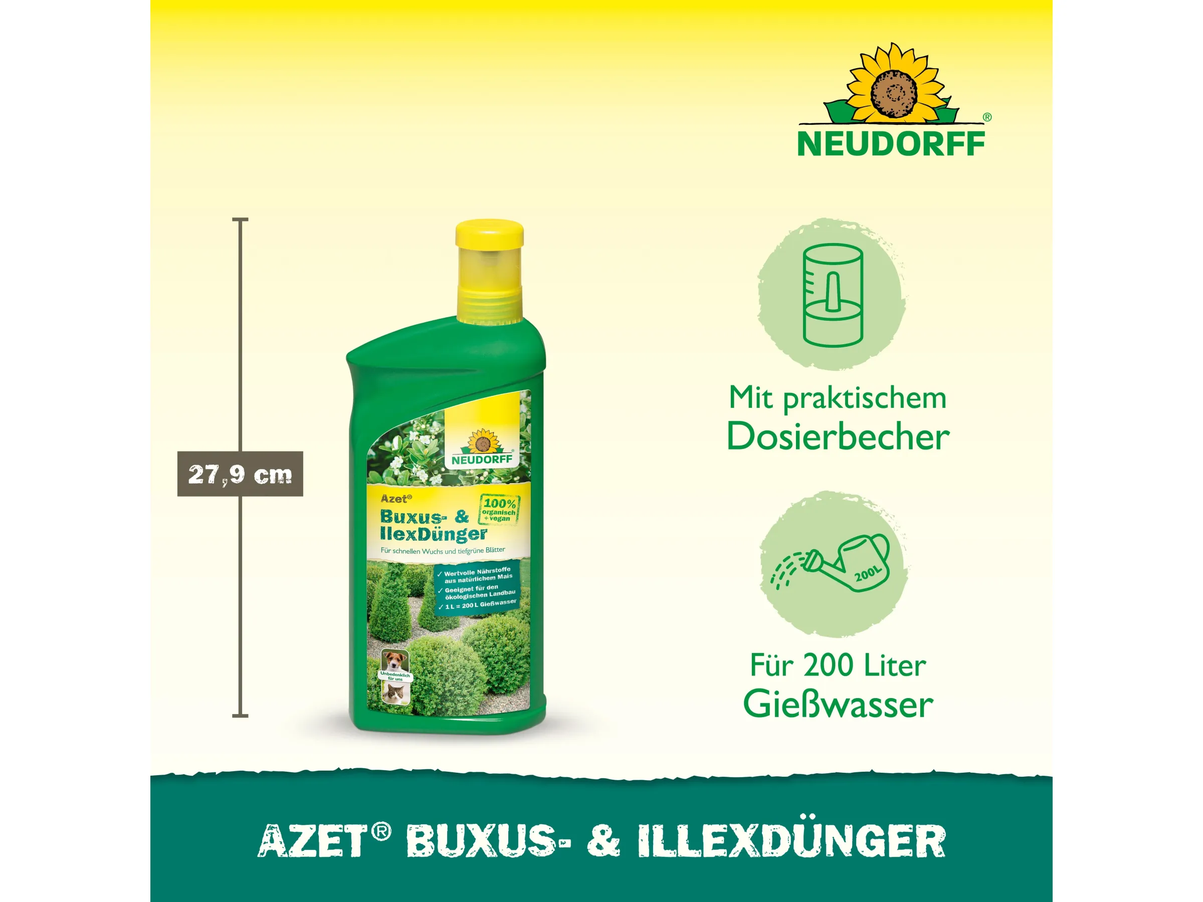 Neudorff Buxus- & Ilex-Dünger Flüssig Azet 1 l