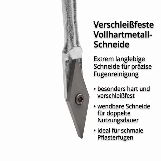 FALINGO Fugenkratzer Fugenreiniger mit Handgriff gegen Unkraut