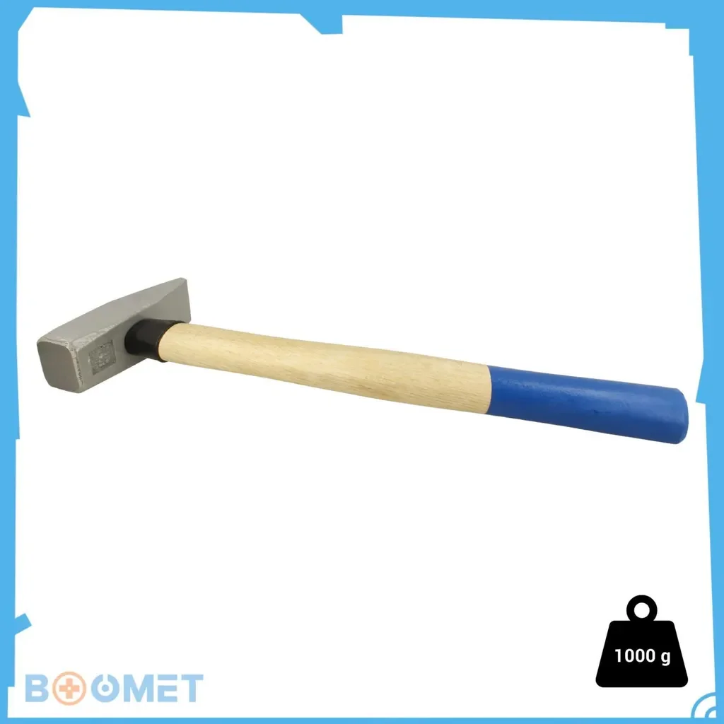 BOOMET Hammer Set · Schlosserhammer 1000g / Gummihammer 750g / Fäustel 1500g weitere Hammer Sets erhältlich für präzises Arbeiten · Ideal für Maurer