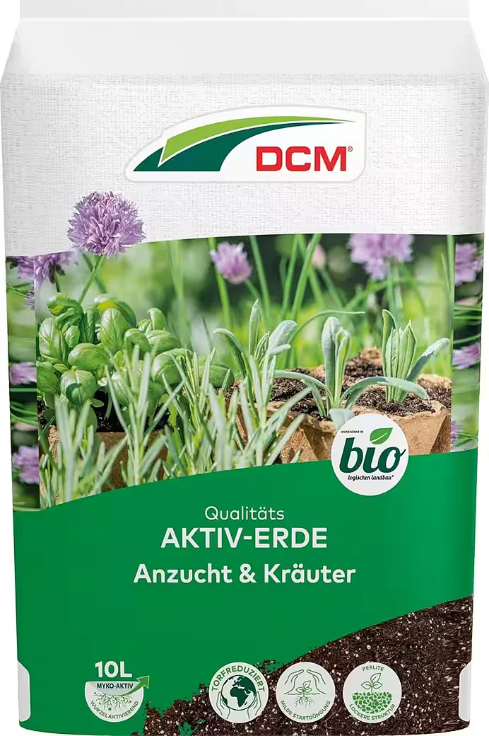 CUXIN DCM Aktiv-Erde Anzucht- und Kräutererde 10 l