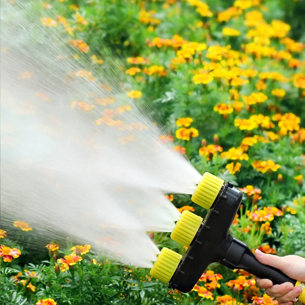 Rosikey Gartensprinkler verstellbar 3 Düsen für Rasenbewässerung
