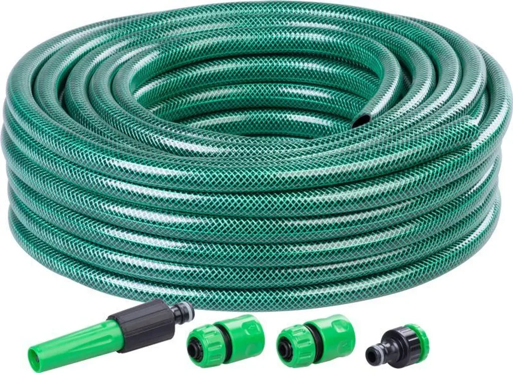 Strend Pro Economic Gartenschlauchset 20 m 1/2 Zoll Düse Kupplungen