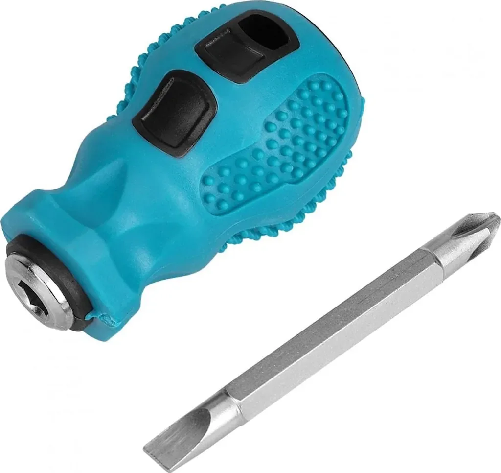 Doppelschlitz Schraubendreher kurz magnetisch Chrom-Vanadium TPR