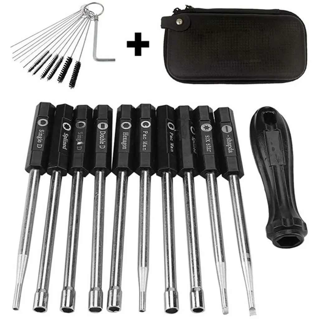 RPSTrading Vergaser Einstellschraubendreher Set 10-tlg Tasche 2-Takt