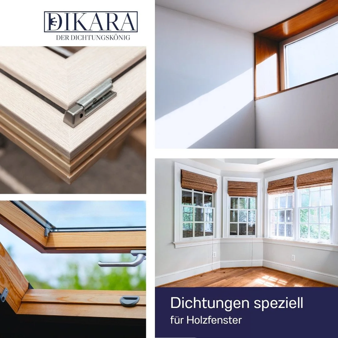 Dikara Fensterdichtung Dichtungsband 4 mm Nut 12 mm Falz Holzfenster