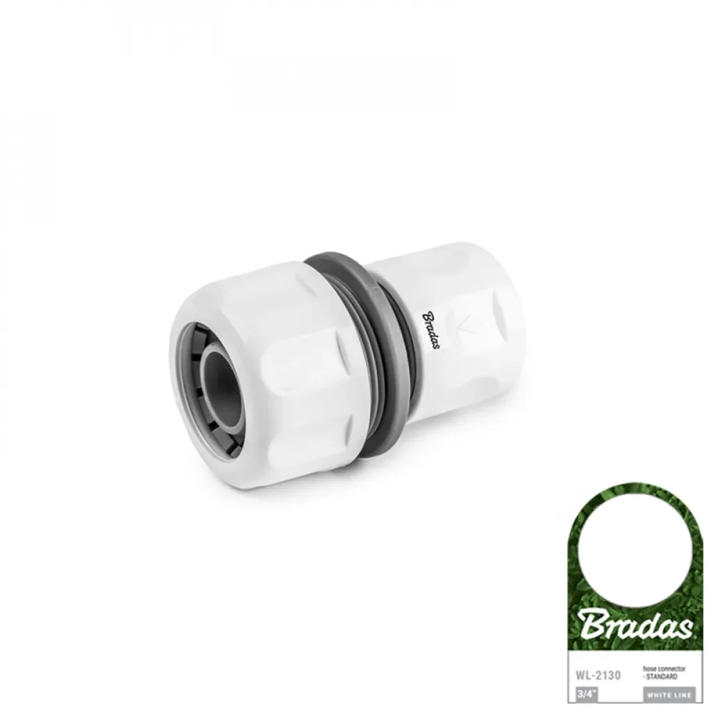 Bradas Spritzdüse-Set WHITE LINE 3/4 Zoll 4-teilig grau/weiß