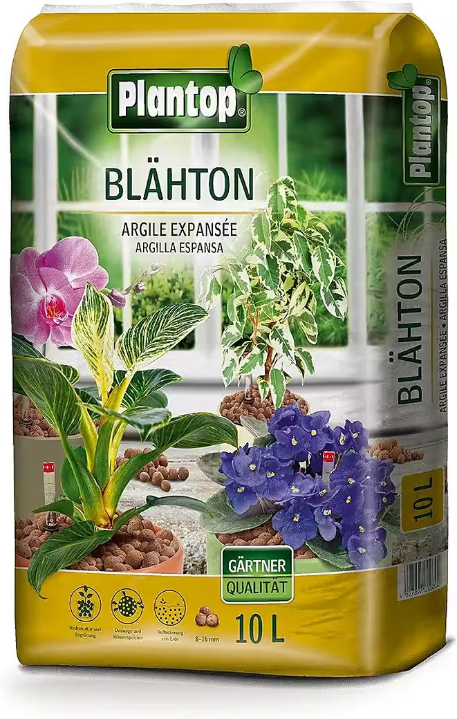 PLANTOP Blähton 10 Liter für Drainage Hydroponik Pflanzsubstrat