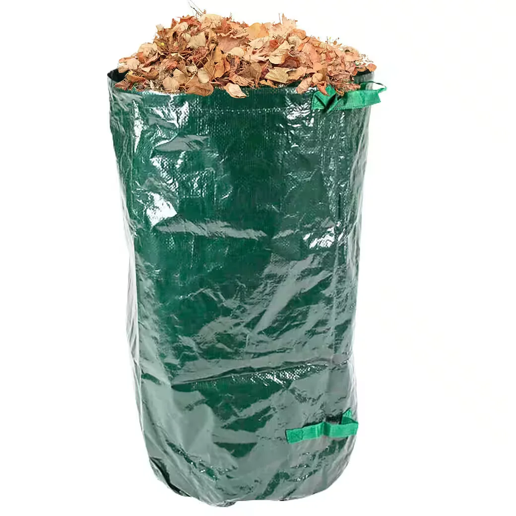 RACEL Gartensack 110 L stabiler Laub und Gartenabfallsack mit Griffen