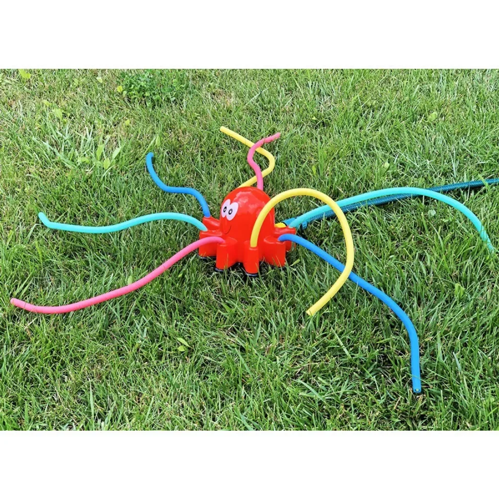 4iQ Oktopus Sprinkler Wasserspielzeug für Kinder Garten Outdoor