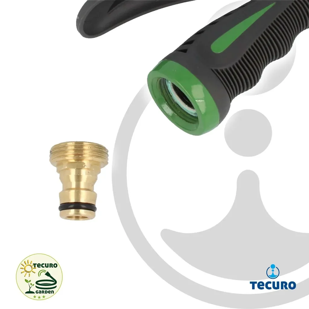 tecuro Gartenspritze Gartenbrause Stecksystem stufenlos verstellbar