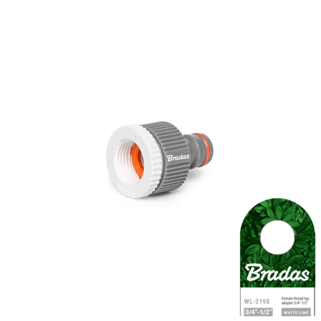 Bradas Spritzdüse-Set WHITE LINE 3/4 Zoll 4-teilig grau/weiß