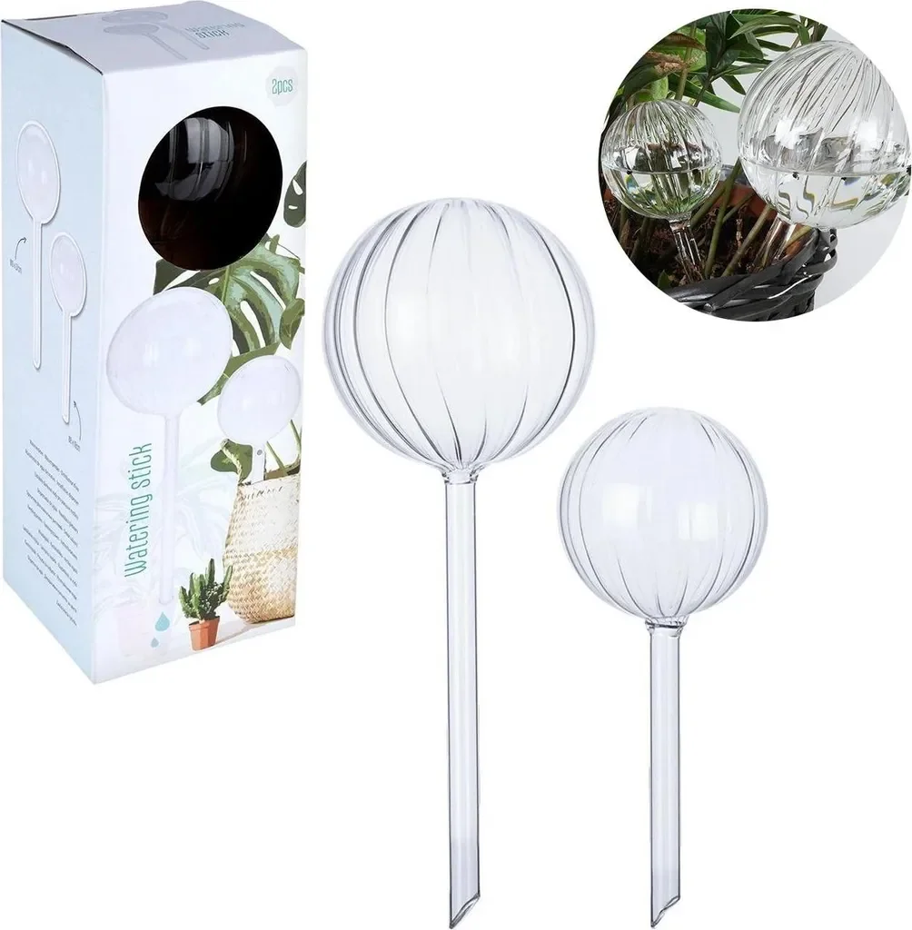 PROGARDEN Bewässerungskugeln aus Glas, 2 Größen für Pflanzen
