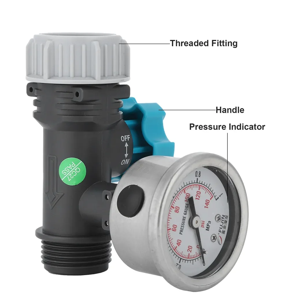 Cocosity G3/4 Wasserdruckregler mit Manometer für Gartenbewässerung