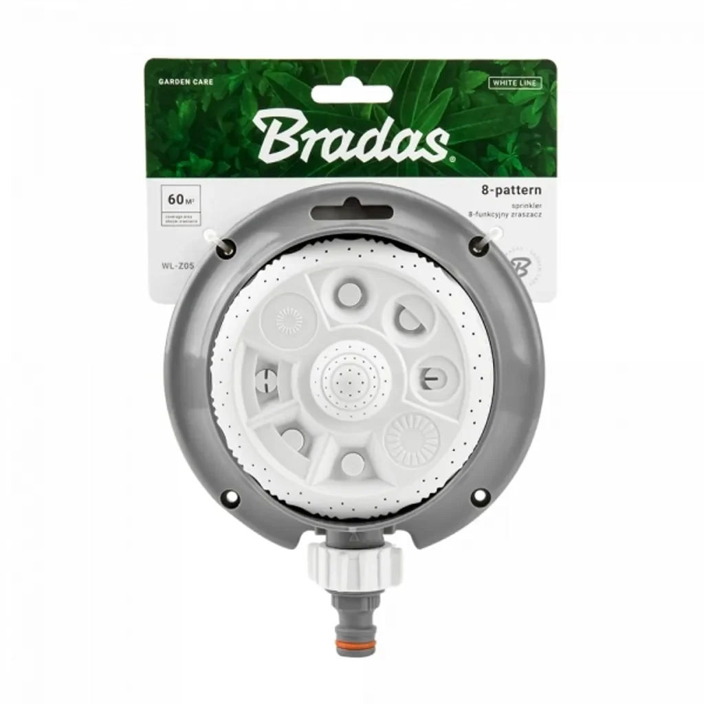Bradas White Line Garten Rasensprenger 8 Funktionen mit Ständer