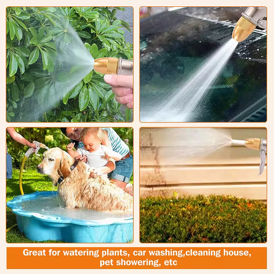 OSTWOLKE Gartenspritze Hochdruck Spritzpistole Handbrause Schlauch
