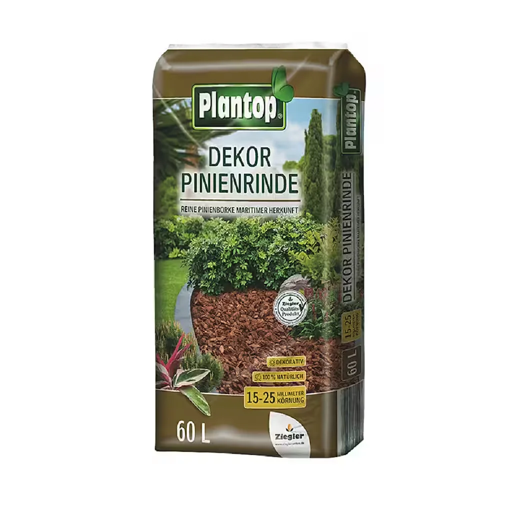 PLANTOP Pinienrinde Rindenmulch 15-25 mm 60 Liter Bodenhilfsstoff
