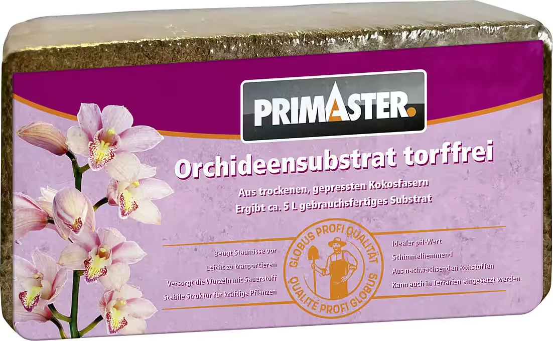 PRIMASTER Orchideensubstrat torffrei Brikett Spezialerde